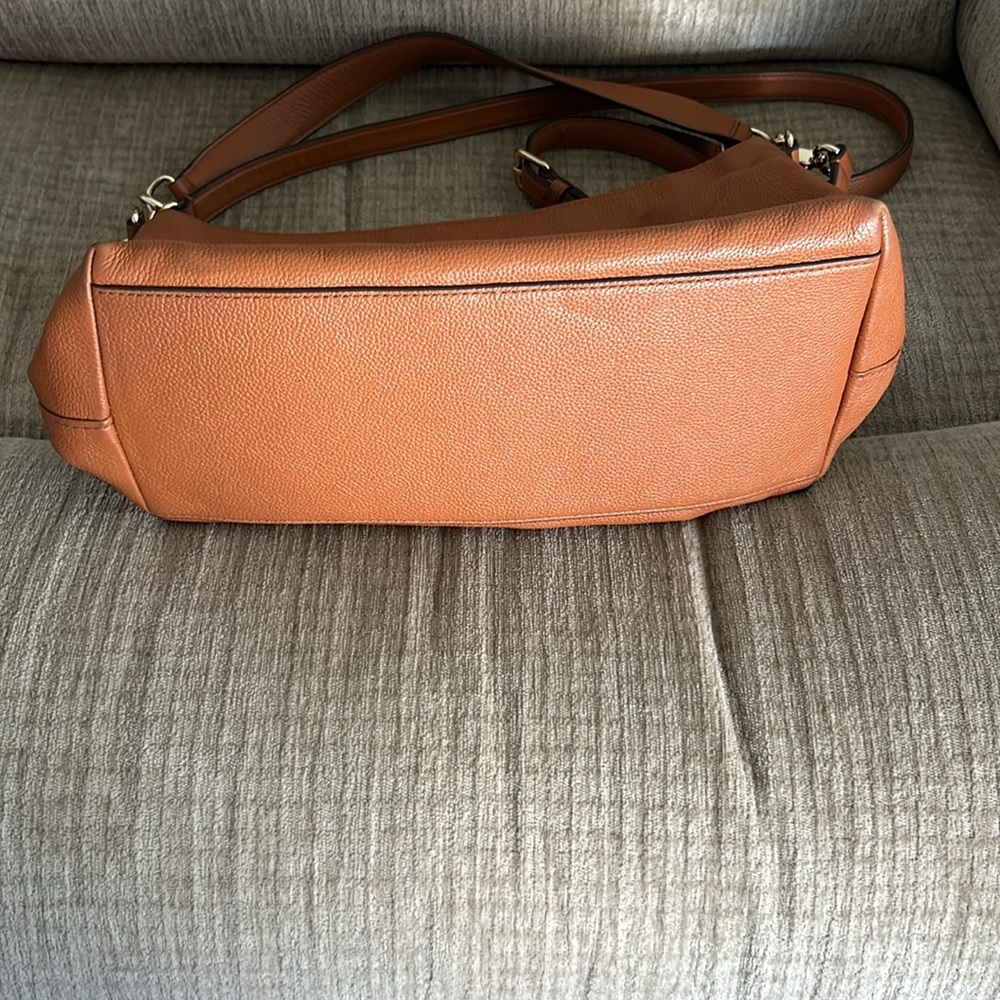 Kate Spade burnt orange pebble leather mulberry Street version shoulder bag - Picture 3 of 11